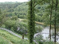 À Saint-Louis-Arzviller, avant le fameux Plan incliné, un circuit de luge d'été.